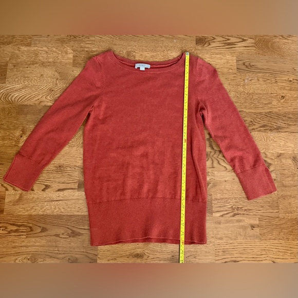 LOFT Crew Neck Pullover Burnt Orange Sweater Size XS. - Picture 13 of 14